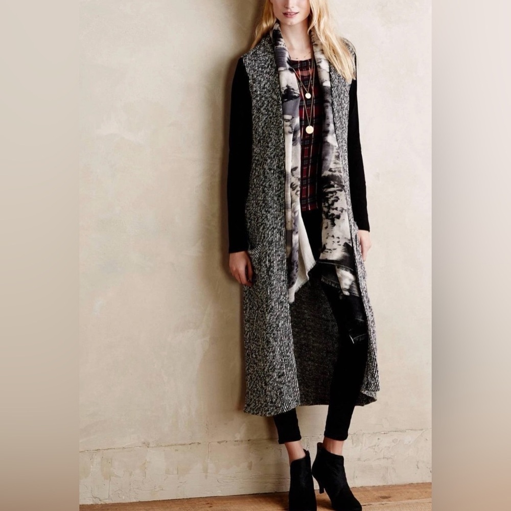 ANTHROPOLOGIE DOLAN LEFT COAST STRATUS SWEATER COAT DUSTER SZ Large